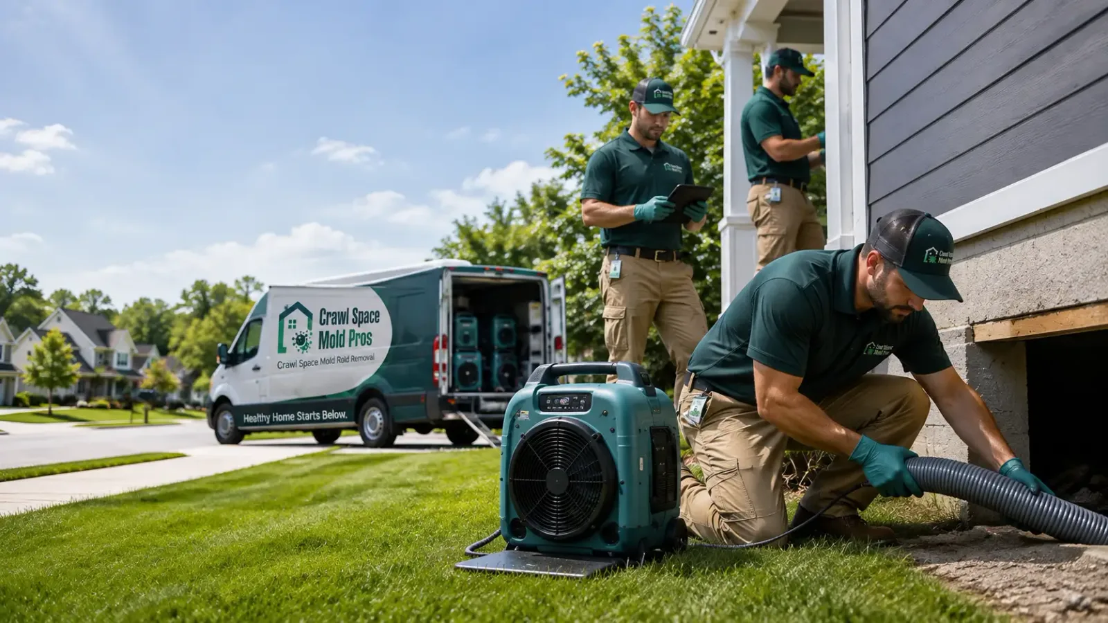 Crawl Space Mold Removal in Huntington, VT